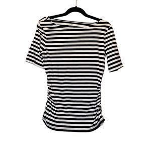 TALBOTS Women Striped Casual Blouse Small Petite 0048